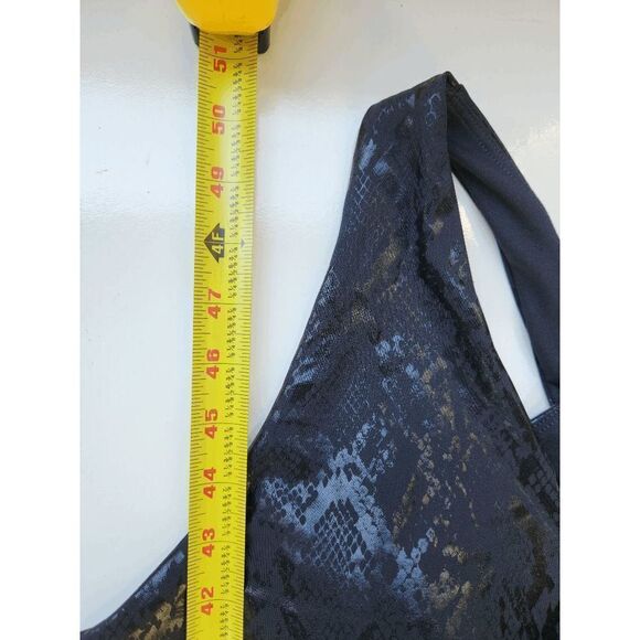 Fabletics‎ NWOT Athletic Jumpsuit Black Snake Skin Print Size 1X - Picture 5 of 6